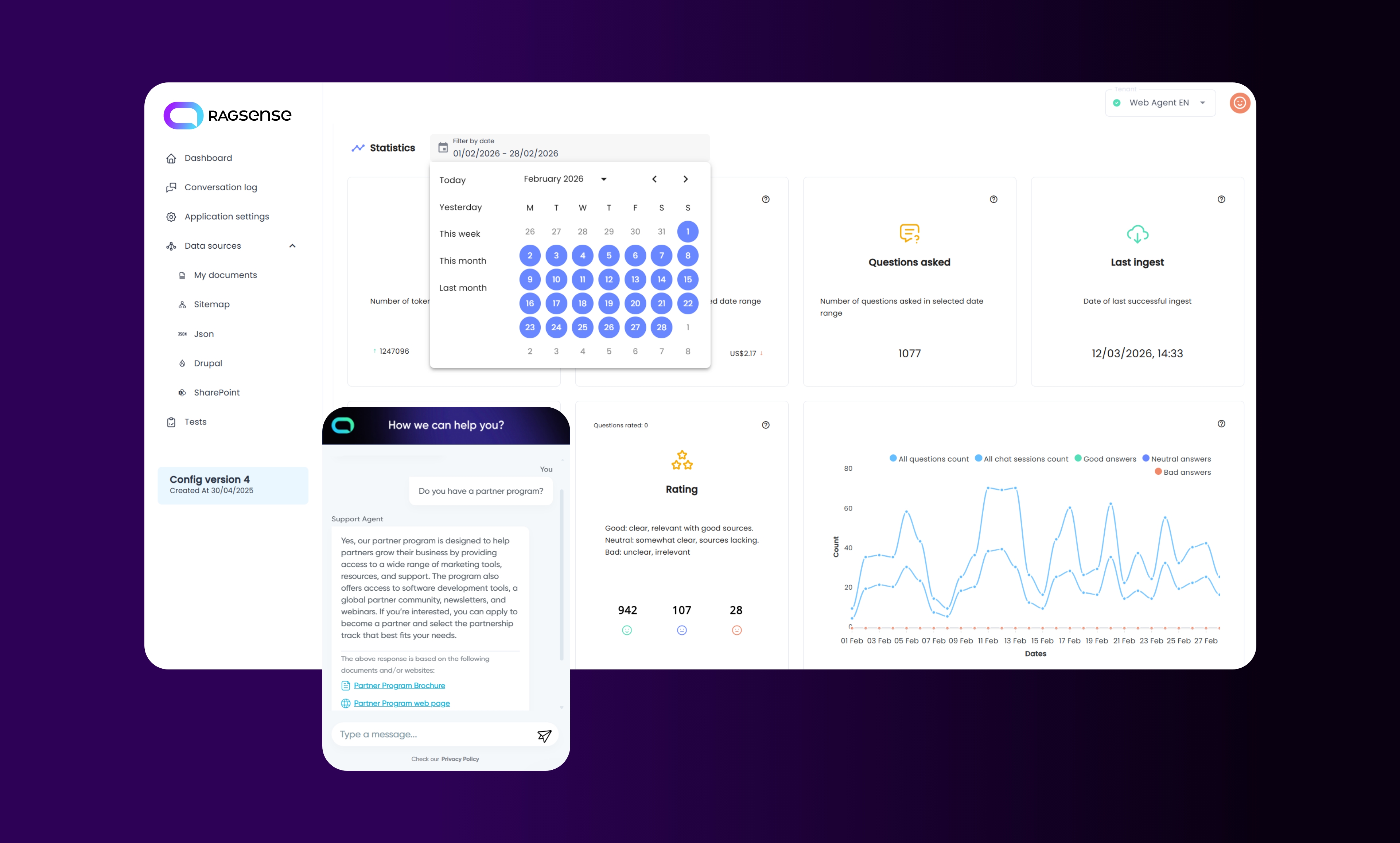 RAGSENSE Dashboard