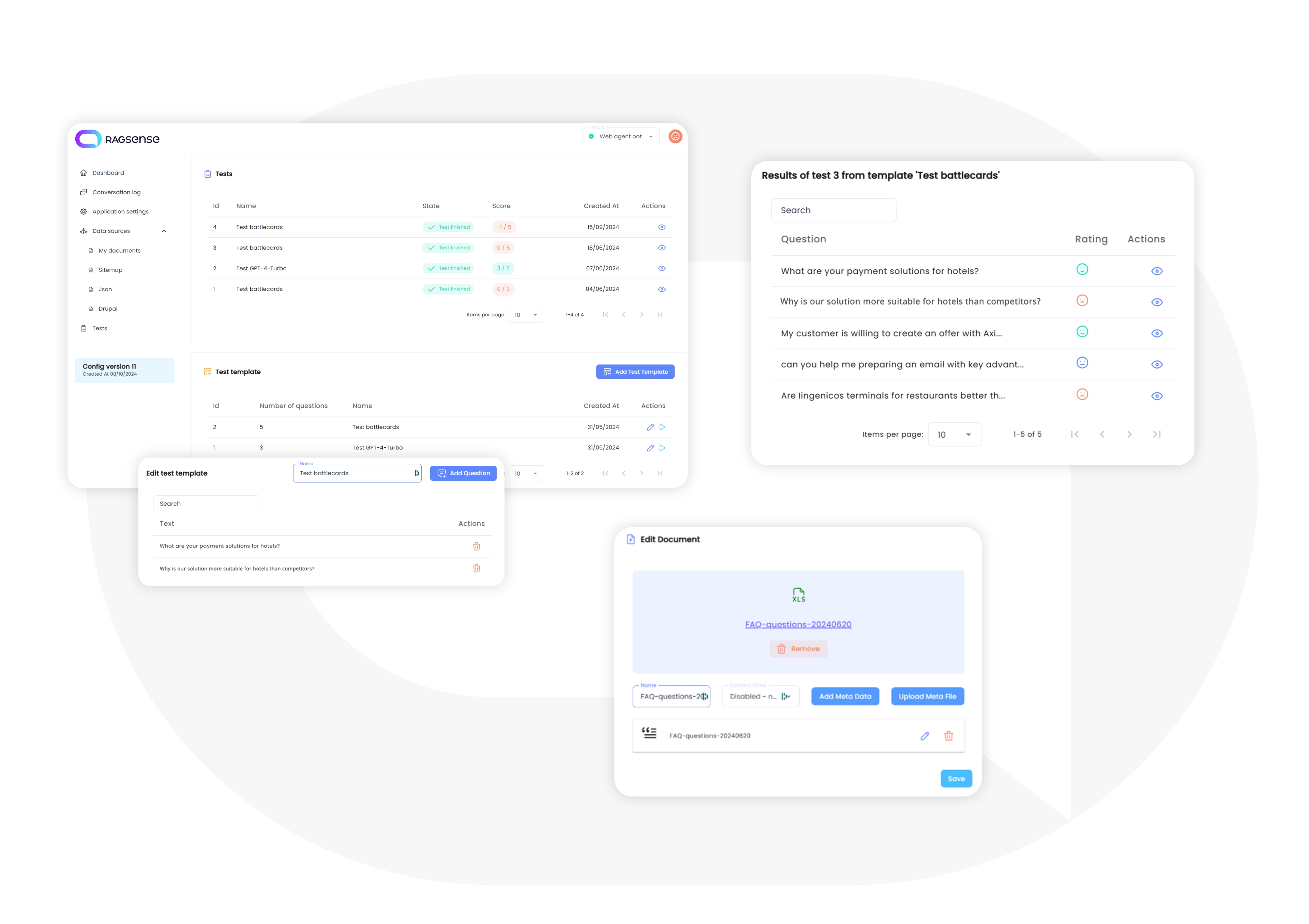 RAGSENSE Test Iterface